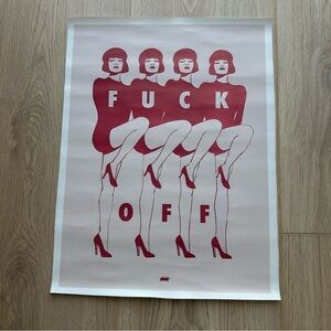 F**k Off Canvas Art Print Poster